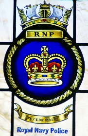 RNP Royal Navy Police window crest
