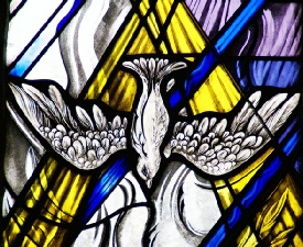 Holy Spirit Baptism window